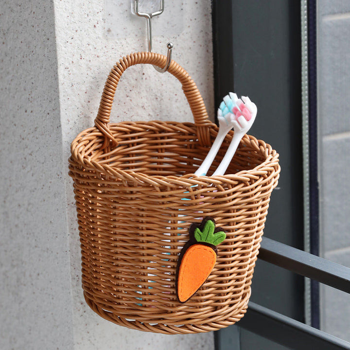 Unisex Braided Storage Basket with Sturdy Handle Kalsten