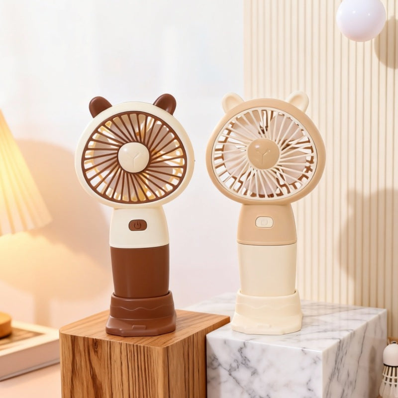Women's portable hand-held fan with innovative animal design Kalsten