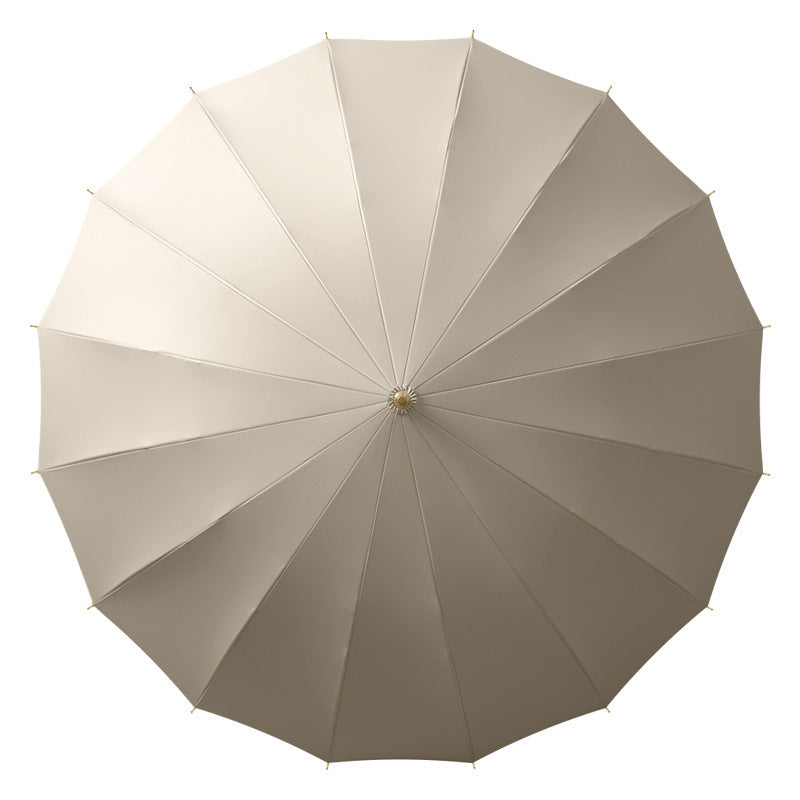 Ladies elegant and windproof folding umbrella with ergonomic handle Kalsten