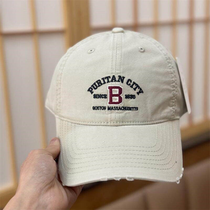 Women's Vintage Distressed Embroidered Baseball Cap Kalsten