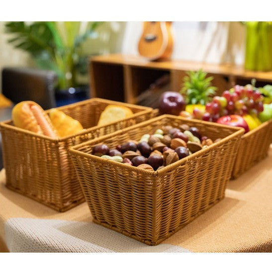 Women's rectangular basket made of woven material Kalsten