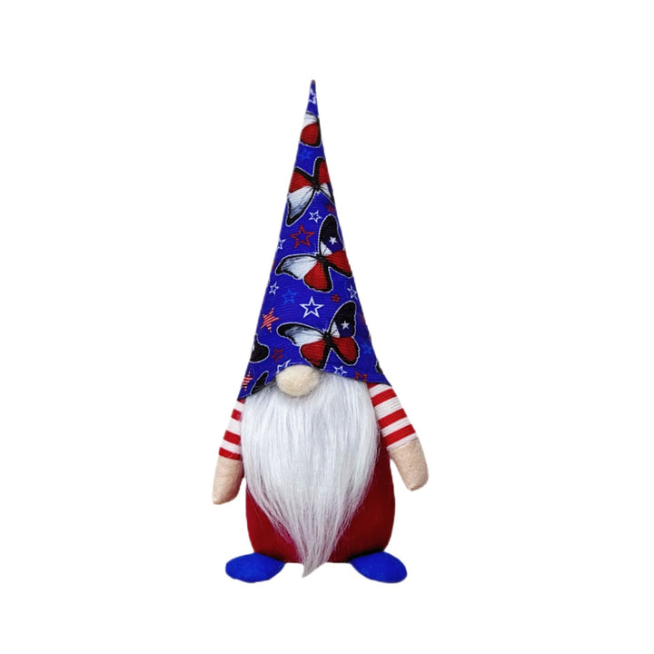 Unisex nan large decorative gnome figure made of fabric with long pointed hat and artificial beard Kalsten