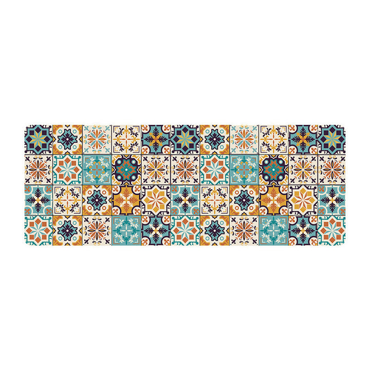 Vintage Tile Design Kitchen Runner Mat Kalsten