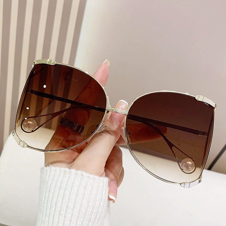 Ladies fashionable glasses with elegant pearl decor Kalsten
