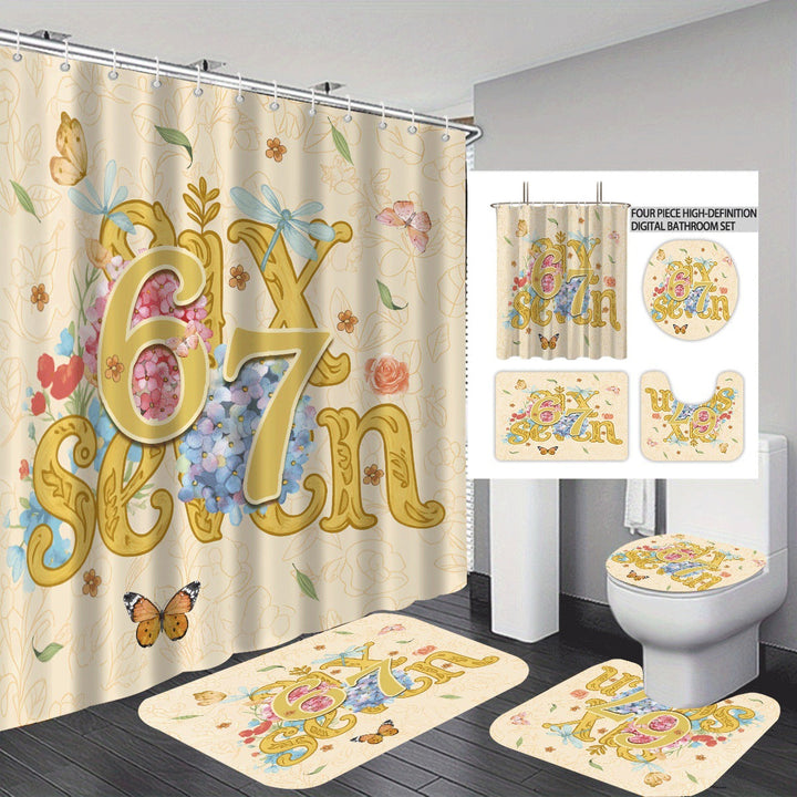 Colorful Dessert-Themed Bathroom Set Kalsten