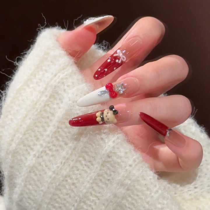 Crystal-Embellished Press-On Nail Extensions Kalsten