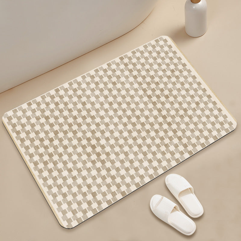 Stylish Geometric Pattern Bath Mat Kalsten