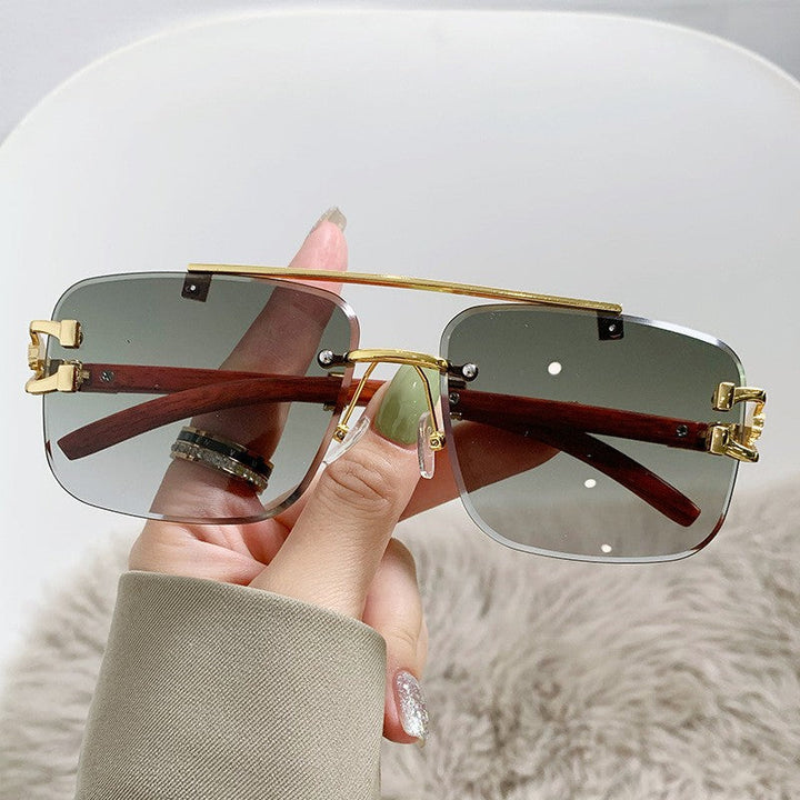 Women's Luxury Sunglasses with Wood and Metal Combination Kalsten