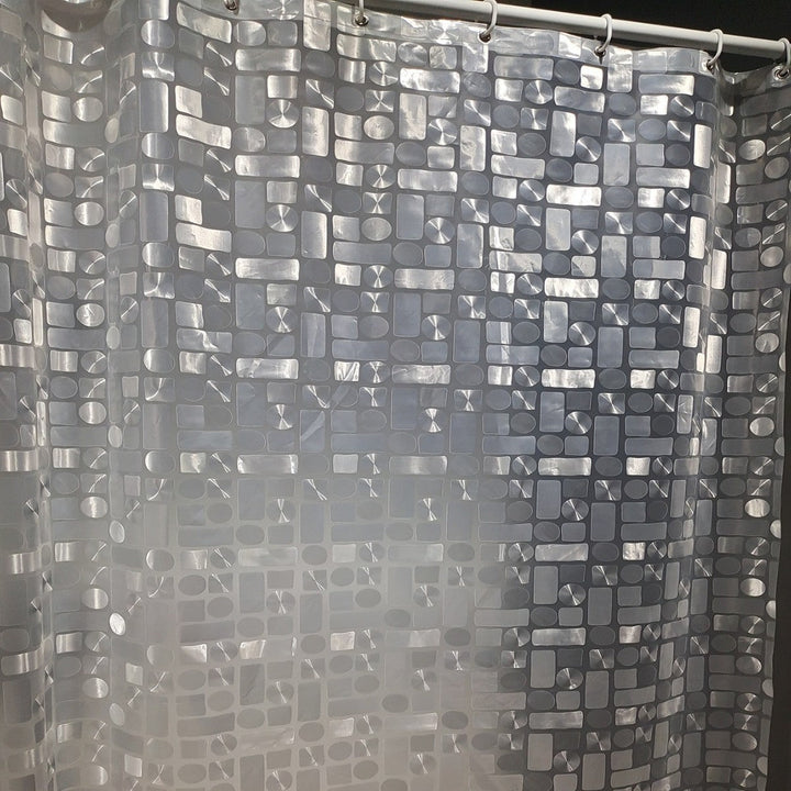 Contemporary Geometric Design Shower Curtain Kalsten