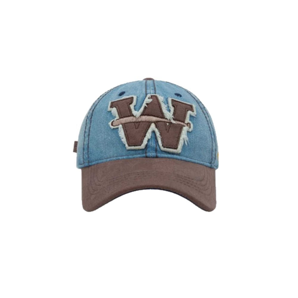 Men's Distressed Denim Baseball Cap Kalsten