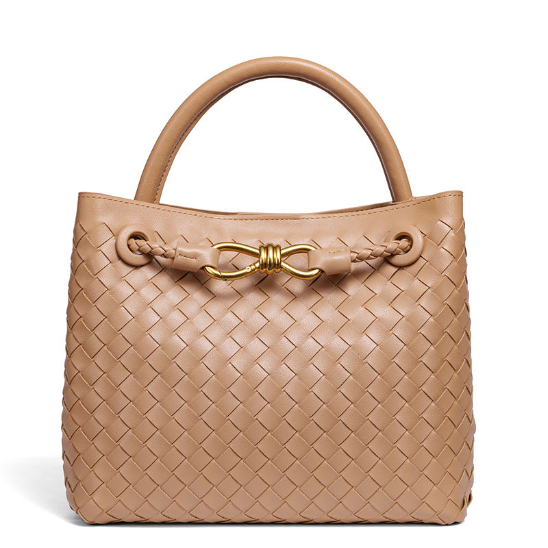 Woven Leather Tote Bag Acalora