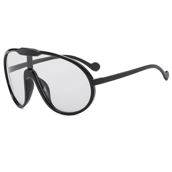 Women's futuristic transparent sunglasses with elegant shape Kalsten