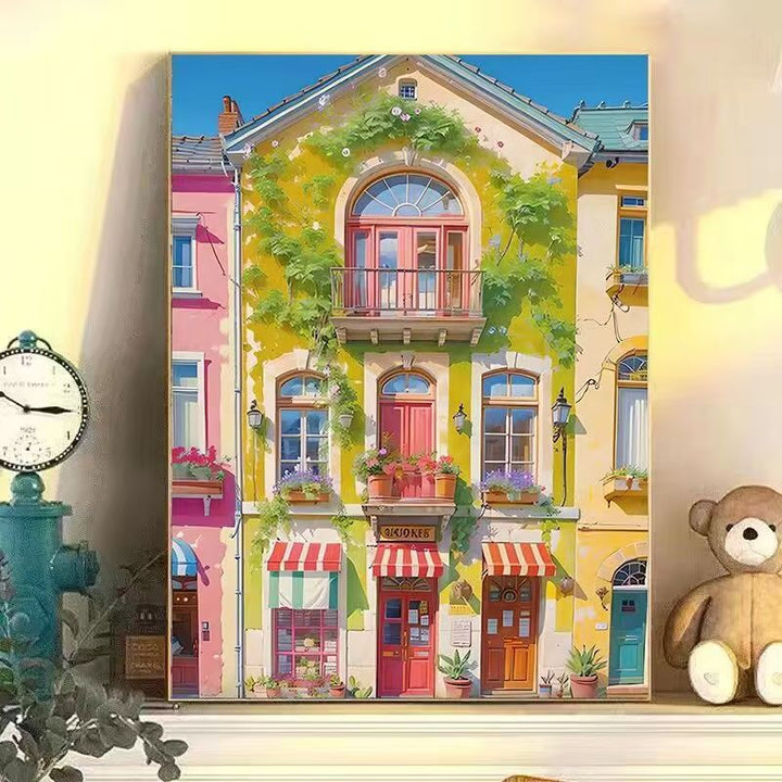 Colorful Urban Landscape Wall Art Kalsten