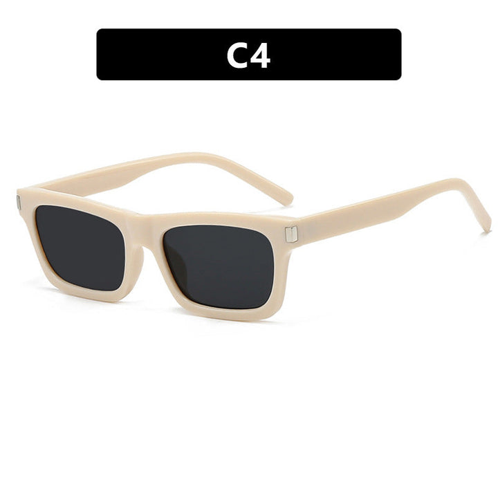 Women's square sunglasses with transparent lenses and stylish design Kalsten