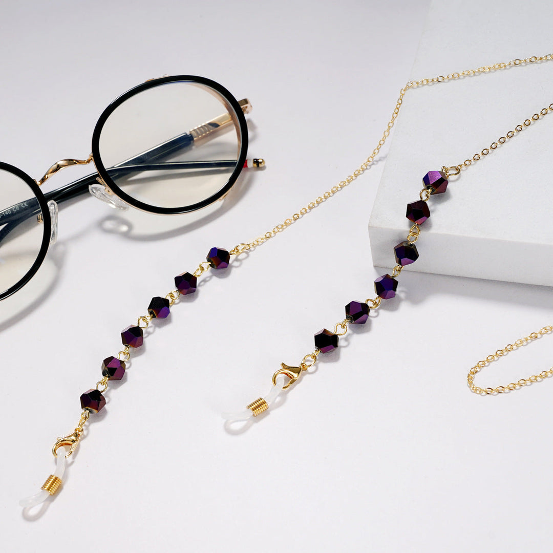 Elegant Crystal Beaded Glasses Chain kalsten