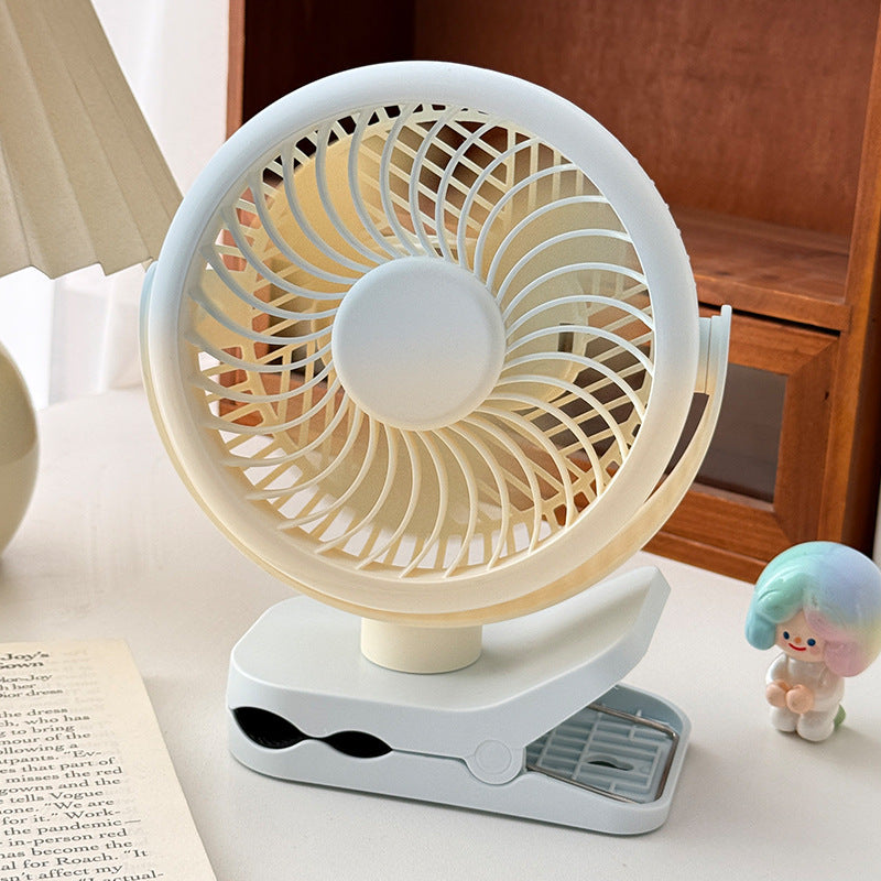 Women Portable Clip Fan with Stepless Speed Kalsten
