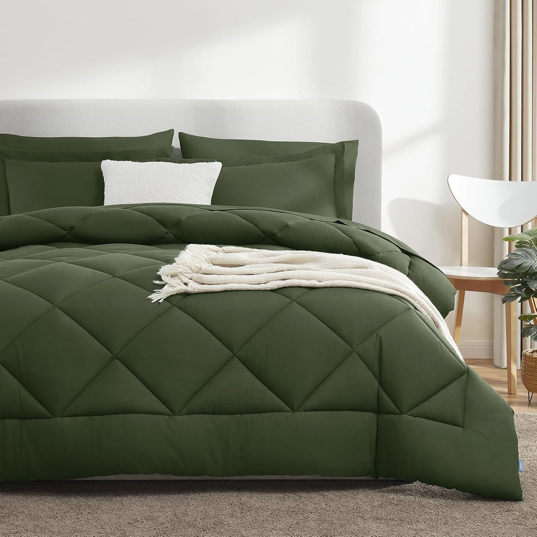 Luxurious Diamond Quilted Comforter Set Kalsten