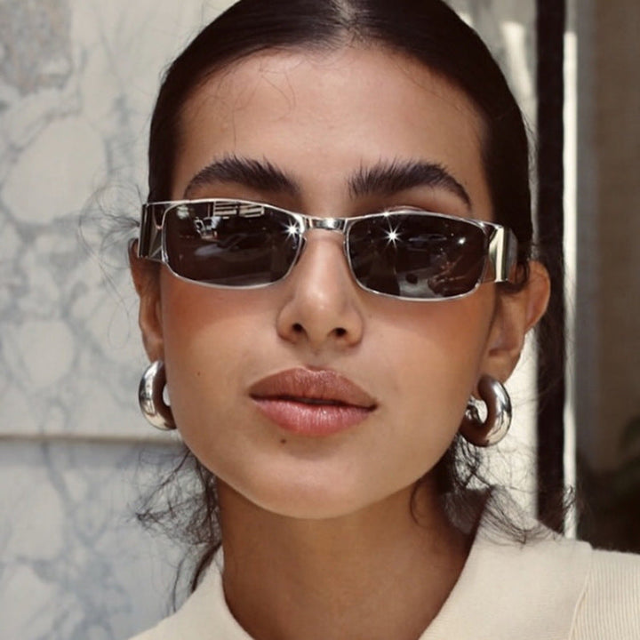 Women's fashionable rectangular sunglasses with elegant lenses Kalsten