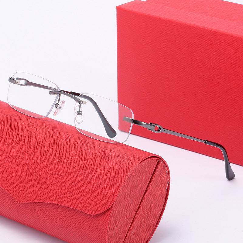 Women's elegant half-frame glasses with comfortable nose pads Kalsten