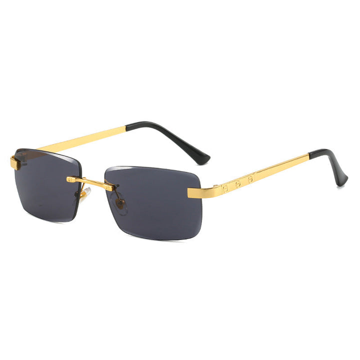 Women's fashionable sunglasses in elegant rectangular design with high-quality metal frame Kalsten