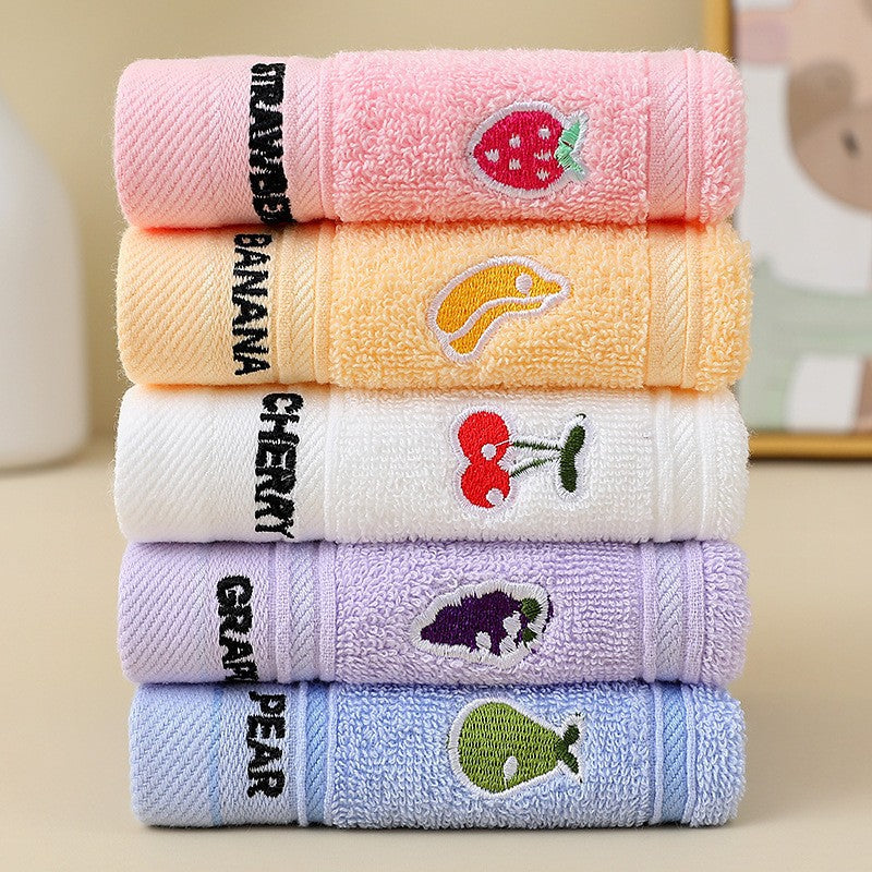 Ladies cotton towel with fresh pear motif Kalsten