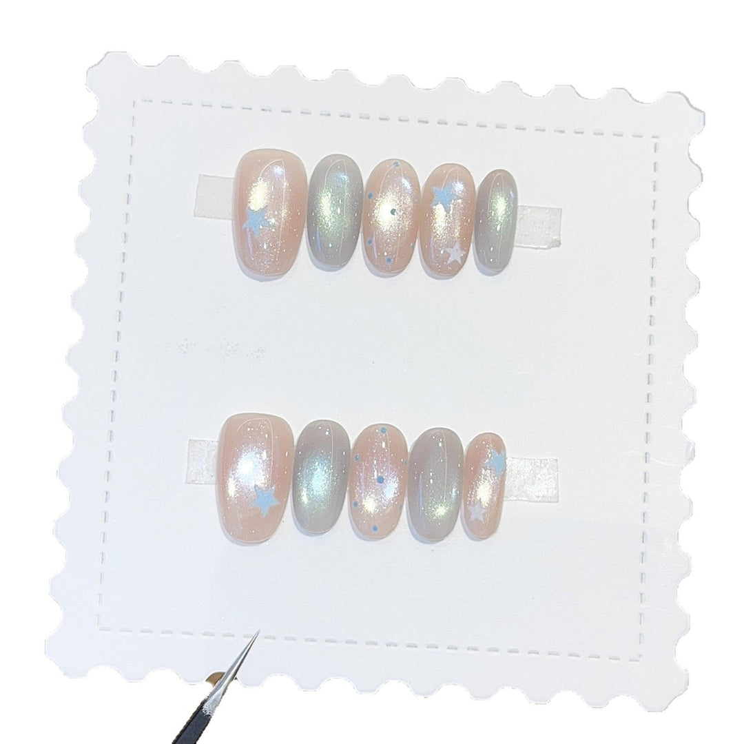 Nail design with galaxy effects Kalsten
