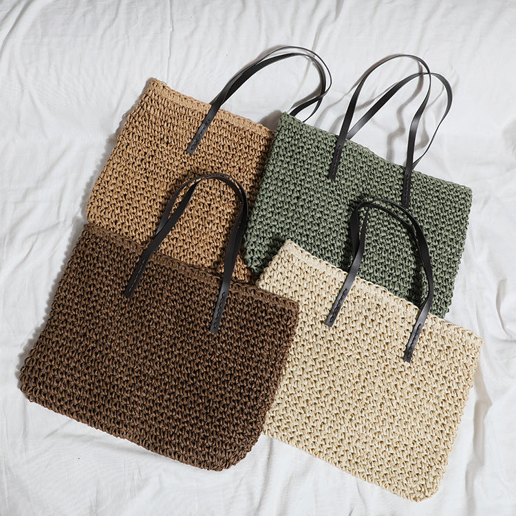 Handcrafted beach bag with strong structure Kalsten