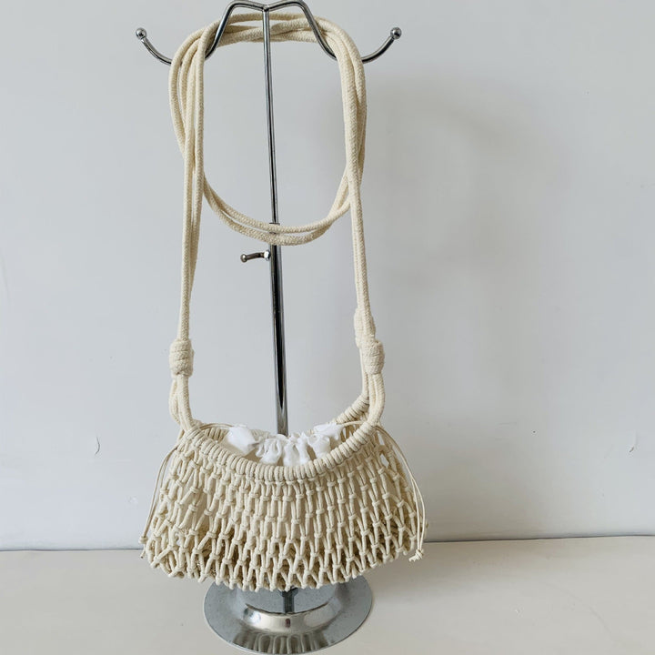 Hand-knotted tote bag with adjustable shoulder strap Kalsten