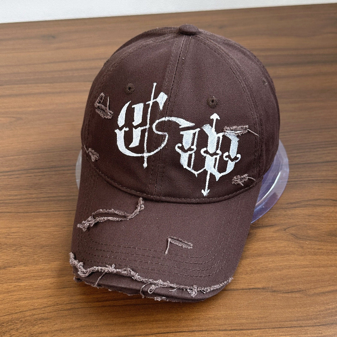 Men's Distressed Graphic Embroidered Cap Kalsten