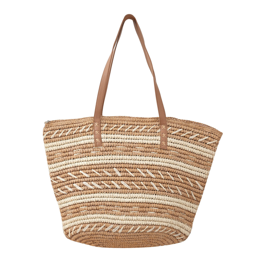 Polka Dot Rattan Handbag Kalsten