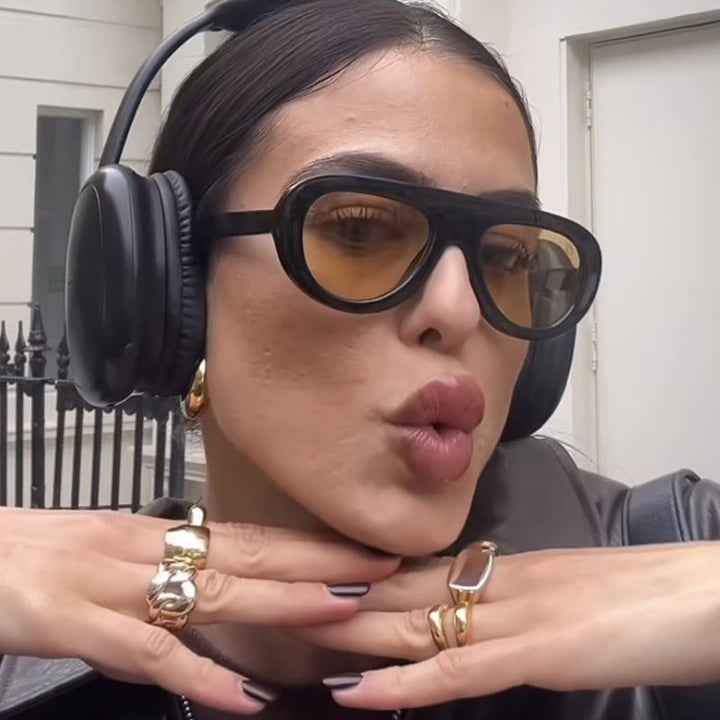 Women's stylish sunglasses with unique futuristic design Kalsten