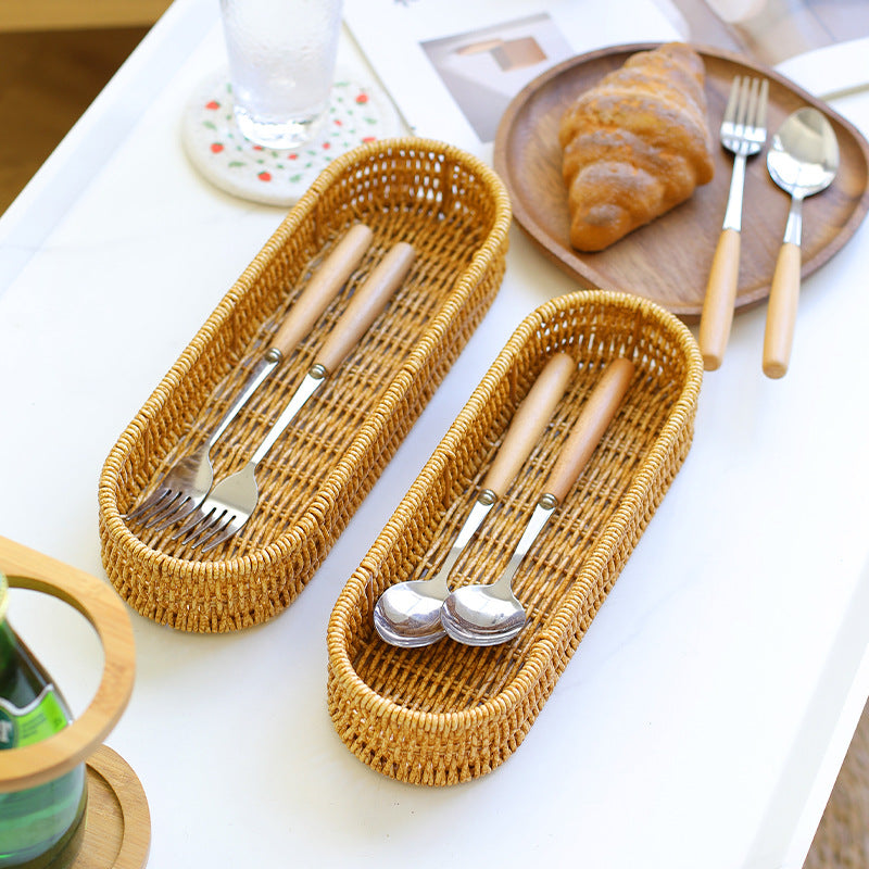 Oval Woven Storage Tray Kalsten