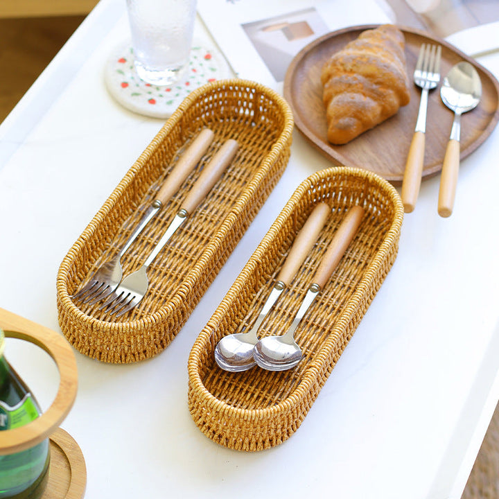 Oval Woven Storage Tray Kalsten
