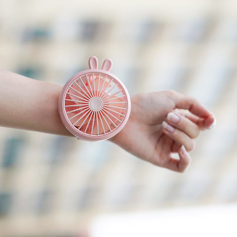 Women Portable Hand Fan in Cute Rabbit Design Kalsten