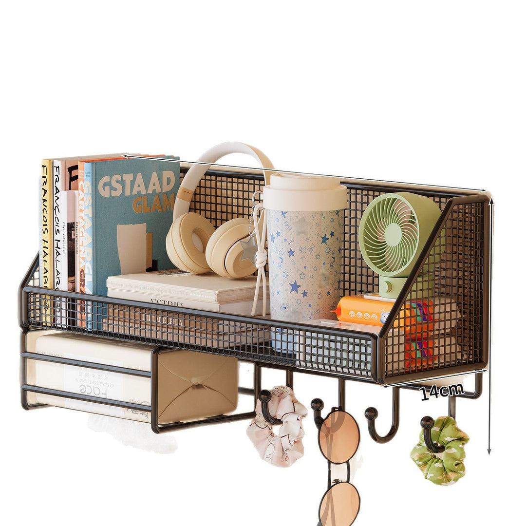 Wall-Mounted Mesh Storage Shelf Kalsten