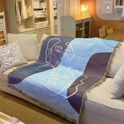 Artistic Patterned Throw Blanket