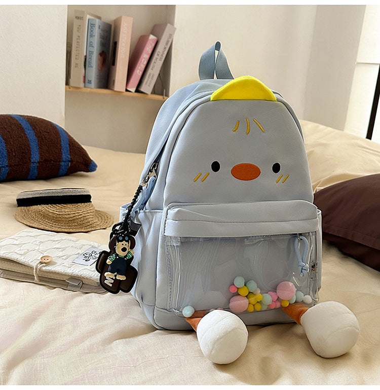 Children's Adorable Duck-Themed Mini School Backpack
