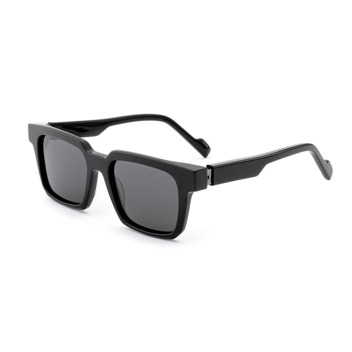 Women's sunglasses in modern, angular design with brown lenses Kalsten