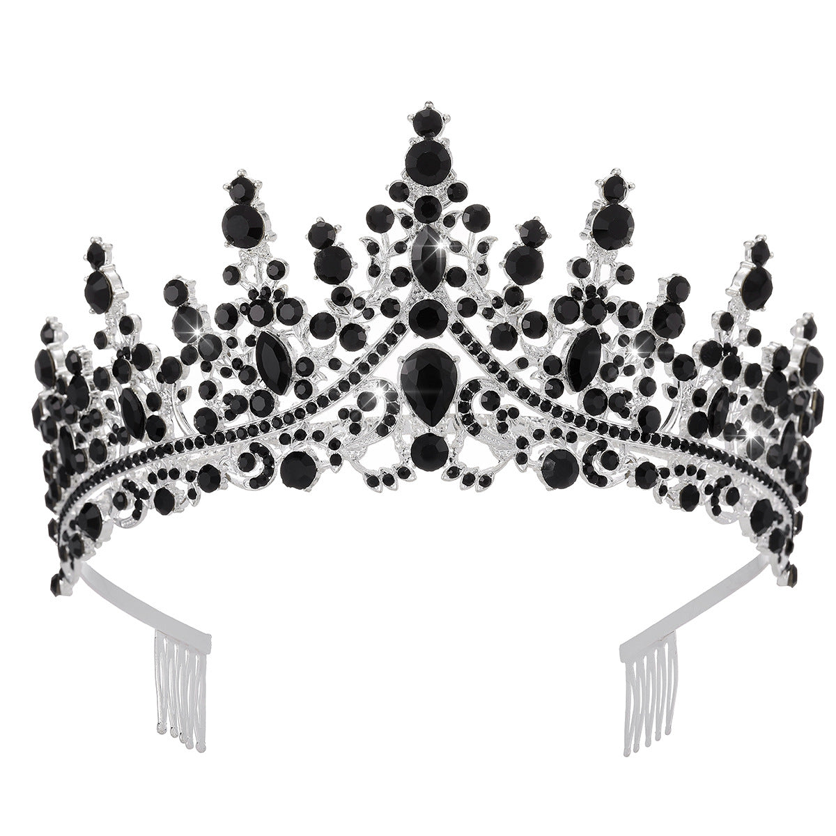 Ladies' Rhinestone Tiara with sparkling gemstone wreath