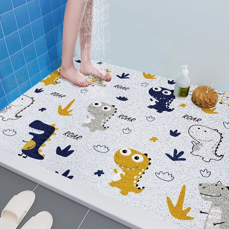 Fun Dinosaur-Themed Bathroom Mat Kalsten