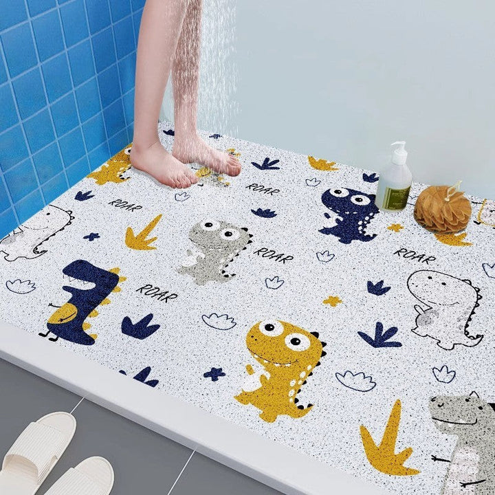 Fun Dinosaur-Themed Bathroom Mat Kalsten