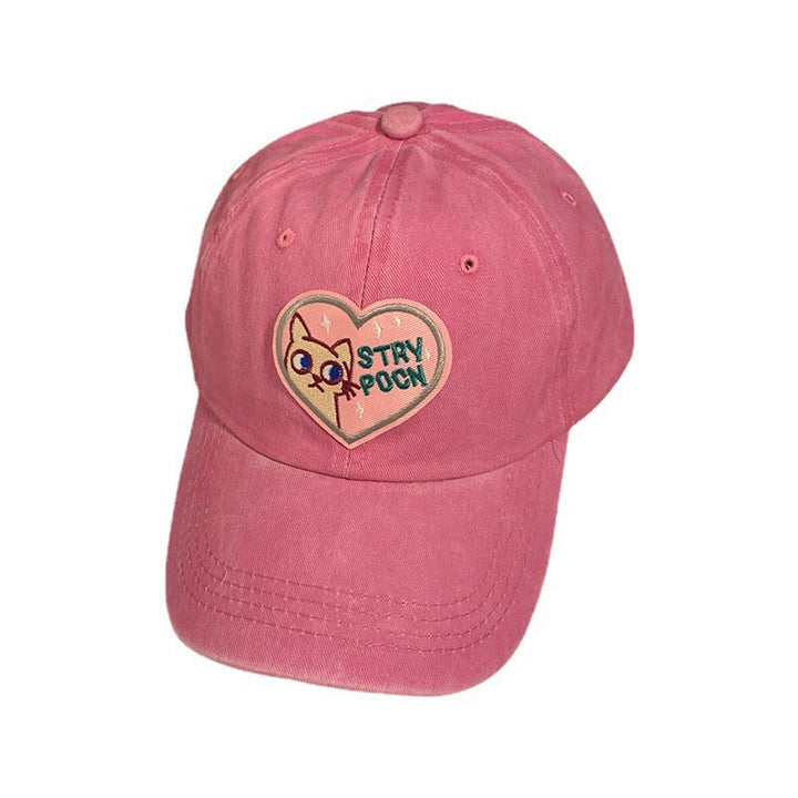 Women's Embroidered Inspirational Cat Baseball Cap Kalsten