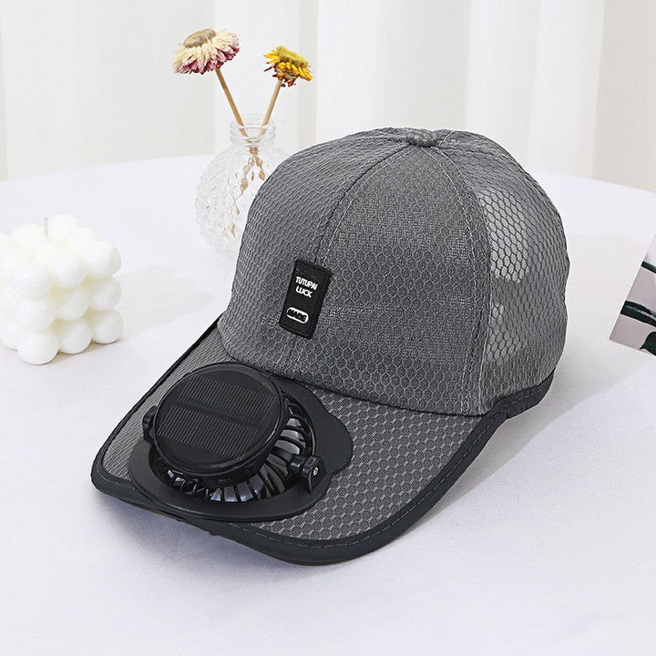 Solar-powered Fan Cap with integrated fan and breathable mesh Kalsten