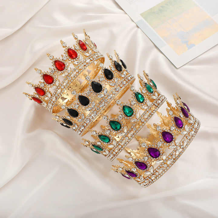 Ladies Luxurious Festive Crown with Shining Gemstones Kalsten