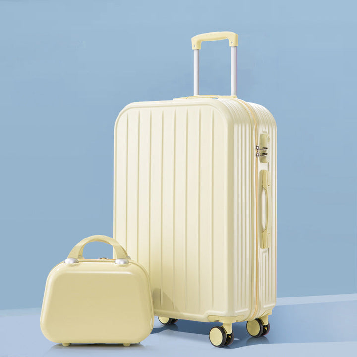 Unisex Stylish Ridged Hard-Shell Suitcase Kalsten