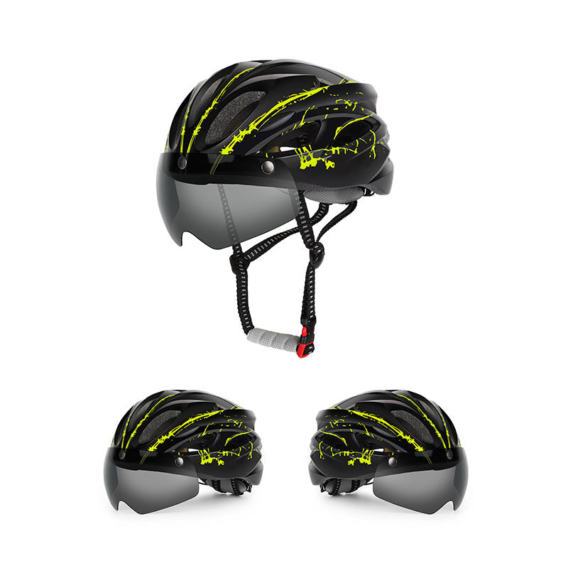 Aerodynamic Cycling Helmet with Integrated Visor Kalsten