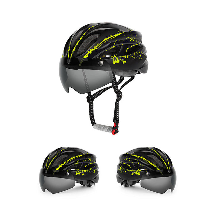 Aerodynamic Cycling Helmet with Integrated Visor Kalsten