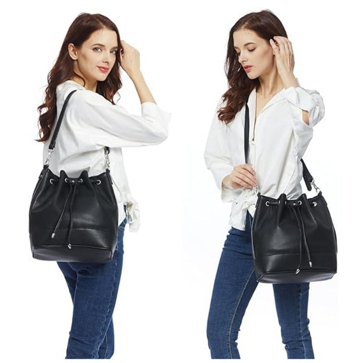 Practical drawstring bag with adjustable shoulder strap Kalsten