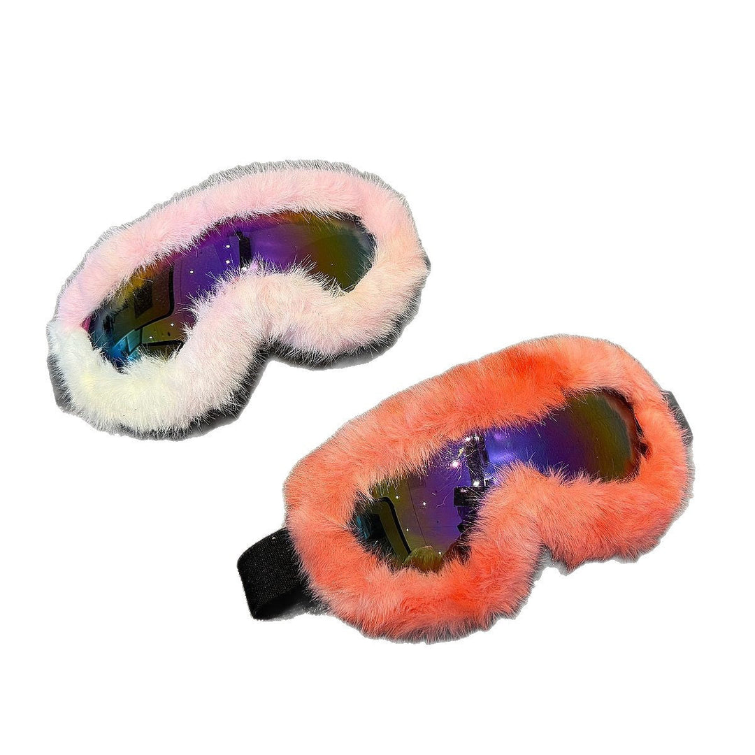 Women's sporty ski goggles with luxurious plush edge Kalsten