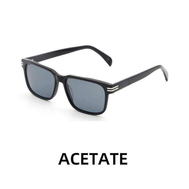Women's fashionable sunglasses with transparent frame and green lenses Kalsten